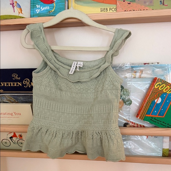 Janie and Jack Other - Janie and Jack Sage Green Knitted Blouse